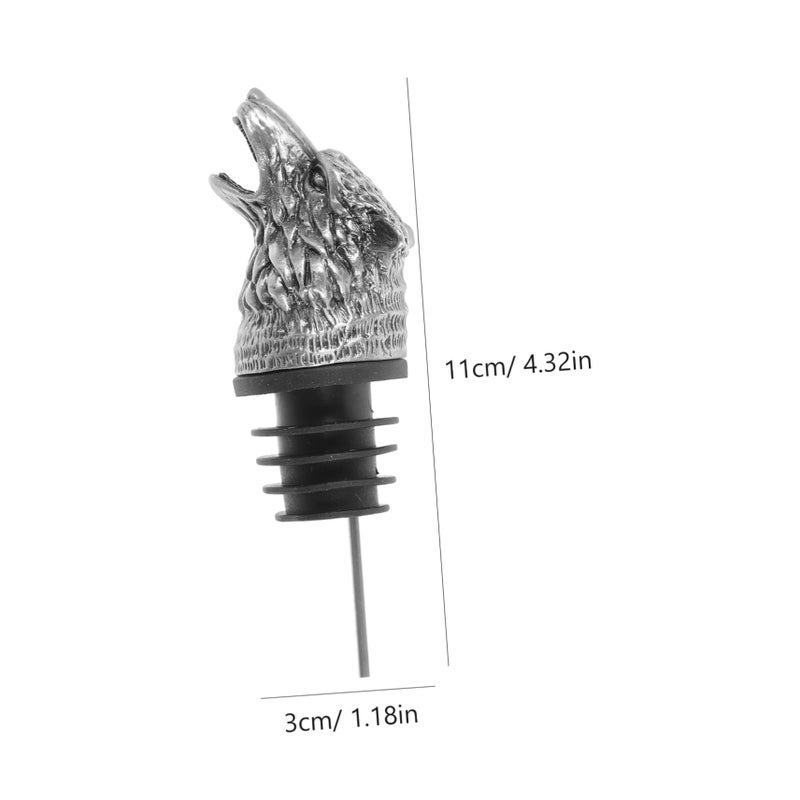 Metal Wolf Head Wine Pourer Aerator Alloy Spout Easy to Use for Parties - Image 3