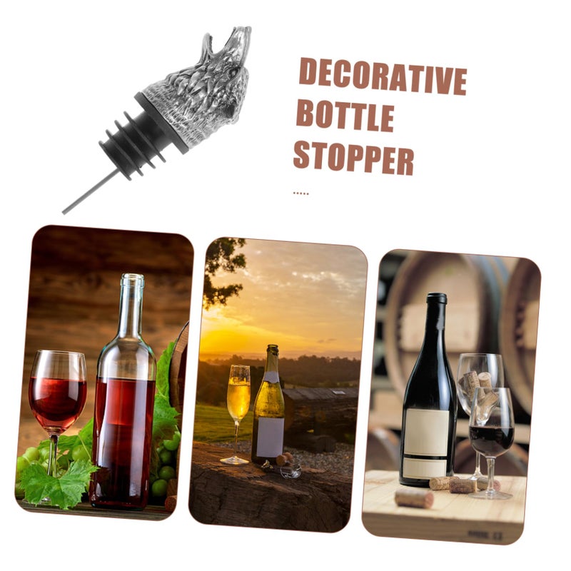 Metal Wolf Head Wine Pourer Aerator Alloy Spout Easy to Use for Parties - Image 4