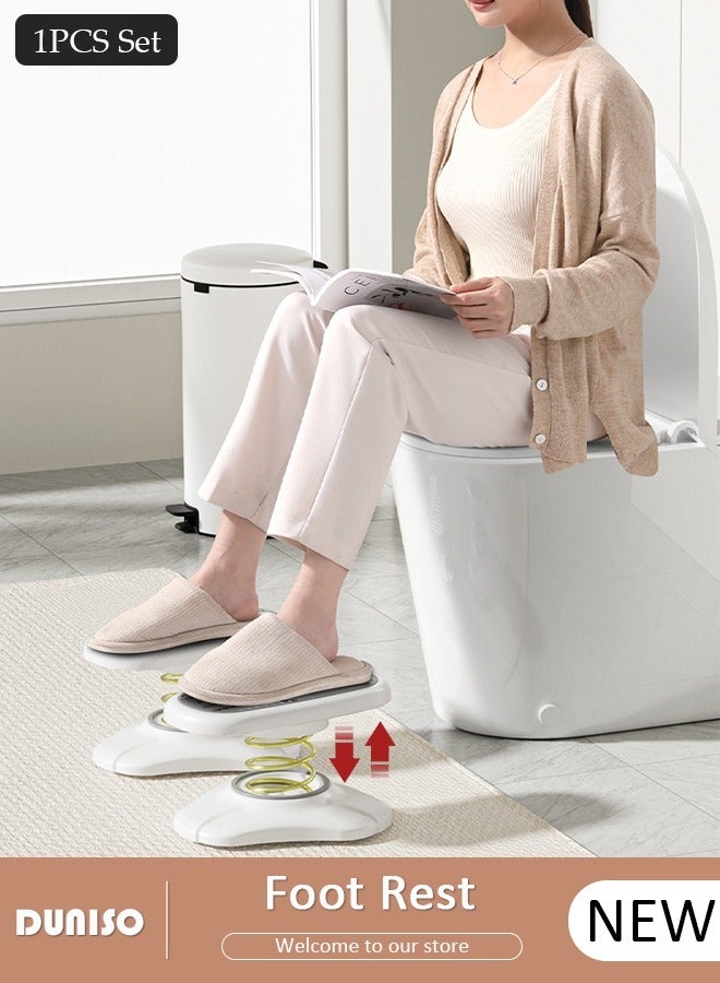DUNISO Foot Rest for Under Office, Multifunctional Sports Foot Pedal, Exercise footstool, Pooping Stool, Potty Squatty Stool for Adults, Anti Slip Toilet Feet Stool, Effectively Exercising The Legs and Abdomen (2 pcs) - Image 1