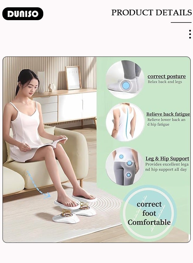 DUNISO Foot Rest for Under Office, Multifunctional Sports Foot Pedal, Exercise footstool, Pooping Stool, Potty Squatty Stool for Adults, Anti Slip Toilet Feet Stool, Effectively Exercising The Legs and Abdomen (2 pcs) - Image 2