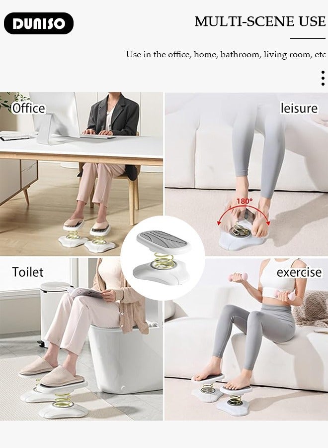 DUNISO Foot Rest for Under Office, Multifunctional Sports Foot Pedal, Exercise footstool, Pooping Stool, Potty Squatty Stool for Adults, Anti Slip Toilet Feet Stool, Effectively Exercising The Legs and Abdomen (2 pcs) - Image 3
