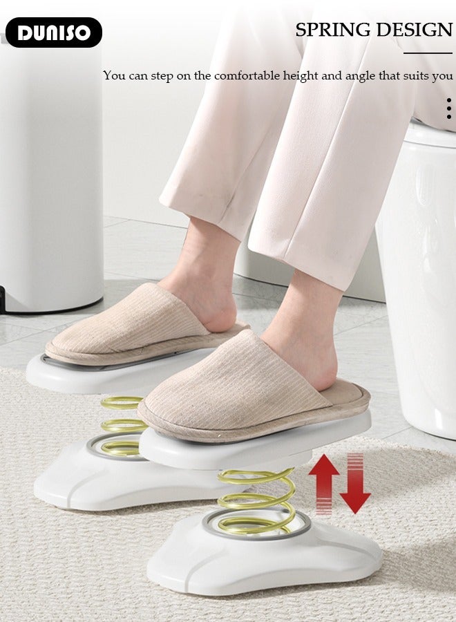 DUNISO Foot Rest for Under Office, Multifunctional Sports Foot Pedal, Exercise footstool, Pooping Stool, Potty Squatty Stool for Adults, Anti Slip Toilet Feet Stool, Effectively Exercising The Legs and Abdomen (2 pcs) - Image 5