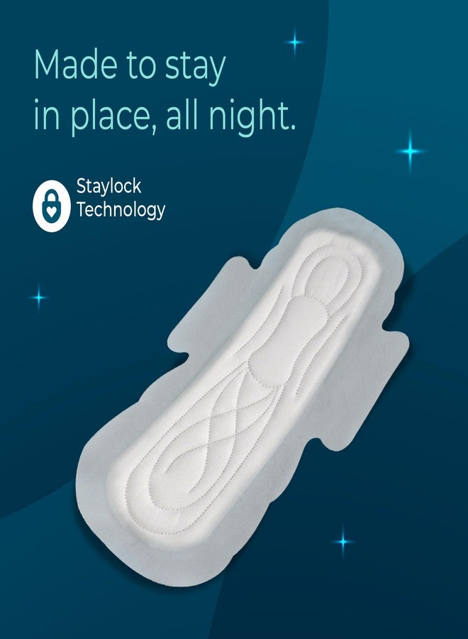 Nua MyWave Night XXL Sanitary Pads for Women | Heavy Flow Period Pads | Super Soft, Rash-Free, Leak-Proof | Super Absorbent | Pack of 28 | Individually Wrapped | 320 mm - Image 4