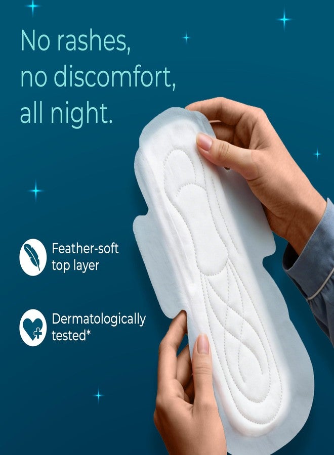 Nua MyWave Night XXL Sanitary Pads for Women | Heavy Flow Period Pads | Super Soft, Rash-Free, Leak-Proof | Super Absorbent | Pack of 28 | Individually Wrapped | 320 mm - Image 5