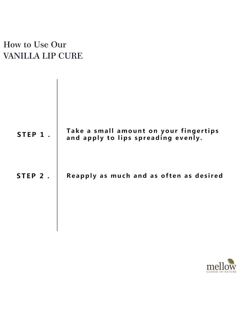 Mellow Herbals Ayurvedic Vanilla Lip Cure 12Gm for Dry Chapped Lips - Image 4