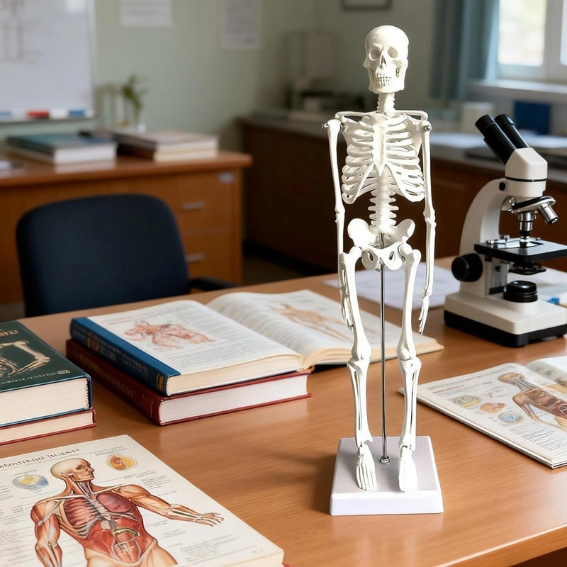 Full Body Human Skeleton Model at 17.7 in, Movable Anatomy Replica for Learning, Perfect for Classroom Use - Image 5