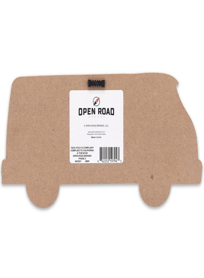 أوبن رود براندز ديكور حائط خشبي بتصميم طيور النورس على حافلة من Open Road Brands - لوحة جدارية مستوحاة من الشاطئ للحمام أو غرفة المعيشة أو غرفة التشمس - Image 3