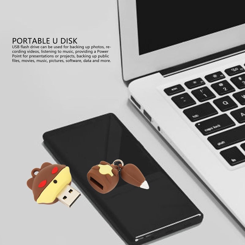 klarako Red Eyed Doll U Disk USB 2.0 Animal Stick Mobile Support Cartoon Flash Drive USB Drive Shape Activity Ready (64GB) - Image 2