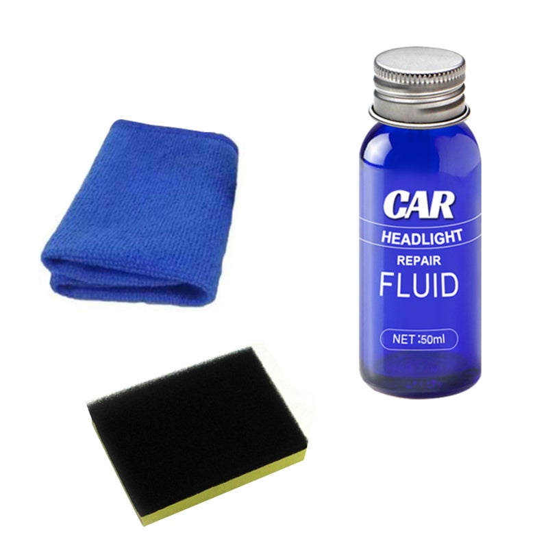 Automobile Headlight Repair Fluid 50ml: No Dismantle Immediate Renovation - Scratch Yellowing Fuzzy Restoration Headlight Plating Agent for Automobile Headlight Maintenance - Image 1