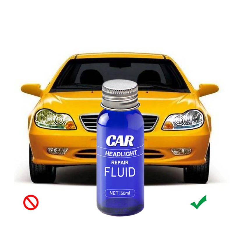 Automobile Headlight Repair Fluid 50ml: No Dismantle Immediate Renovation - Scratch Yellowing Fuzzy Restoration Headlight Plating Agent for Automobile Headlight Maintenance - Image 4