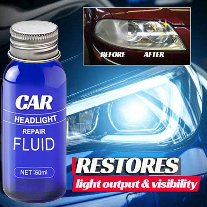 Automobile Headlight Repair Fluid 50ml: No Dismantle Immediate Renovation - Scratch Yellowing Fuzzy Restoration Headlight Plating Agent for Automobile Headlight Maintenance - Image 3