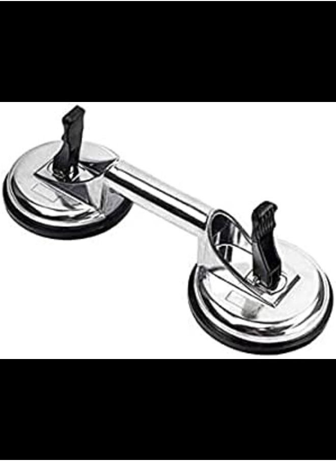 ABBASALI - Glass Suction Cups Lifter, Heavy Duty Aluminum Double Vacuum Handle Glasses Tile Lifter Puller Gripper Plate/Pad (clarke with certificate) - Image 1