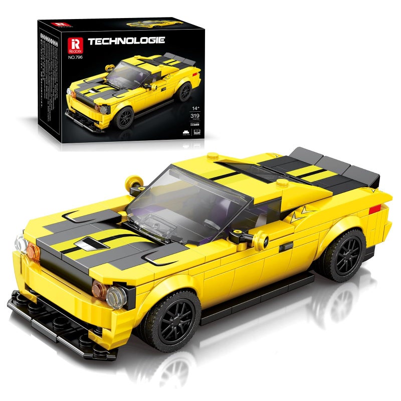 IBLOTIME Speed Champions Sports Cars 336 PCS 124 MuscleStyle Race Car Model Kit Creative Buildable Racing Car Toy for Teens 14 and Adults Fun to Assemble and Display - Image 3