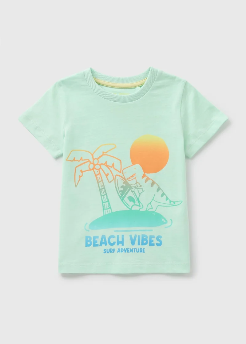 Matalan Boys Aqua Dinosaur T-Shirt