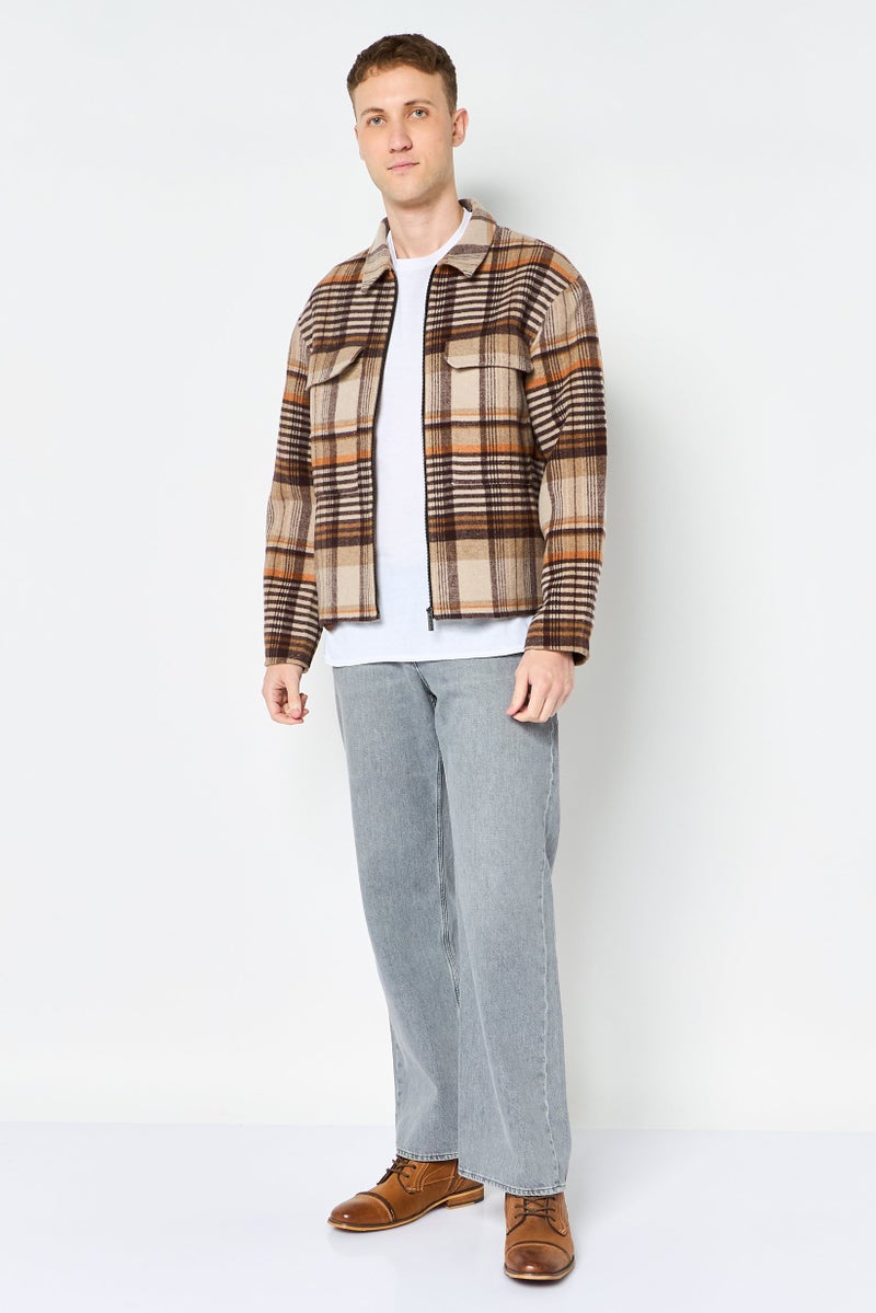 Selected Homme Men Plaid Jacket Shirt, Multicolor - Image 3
