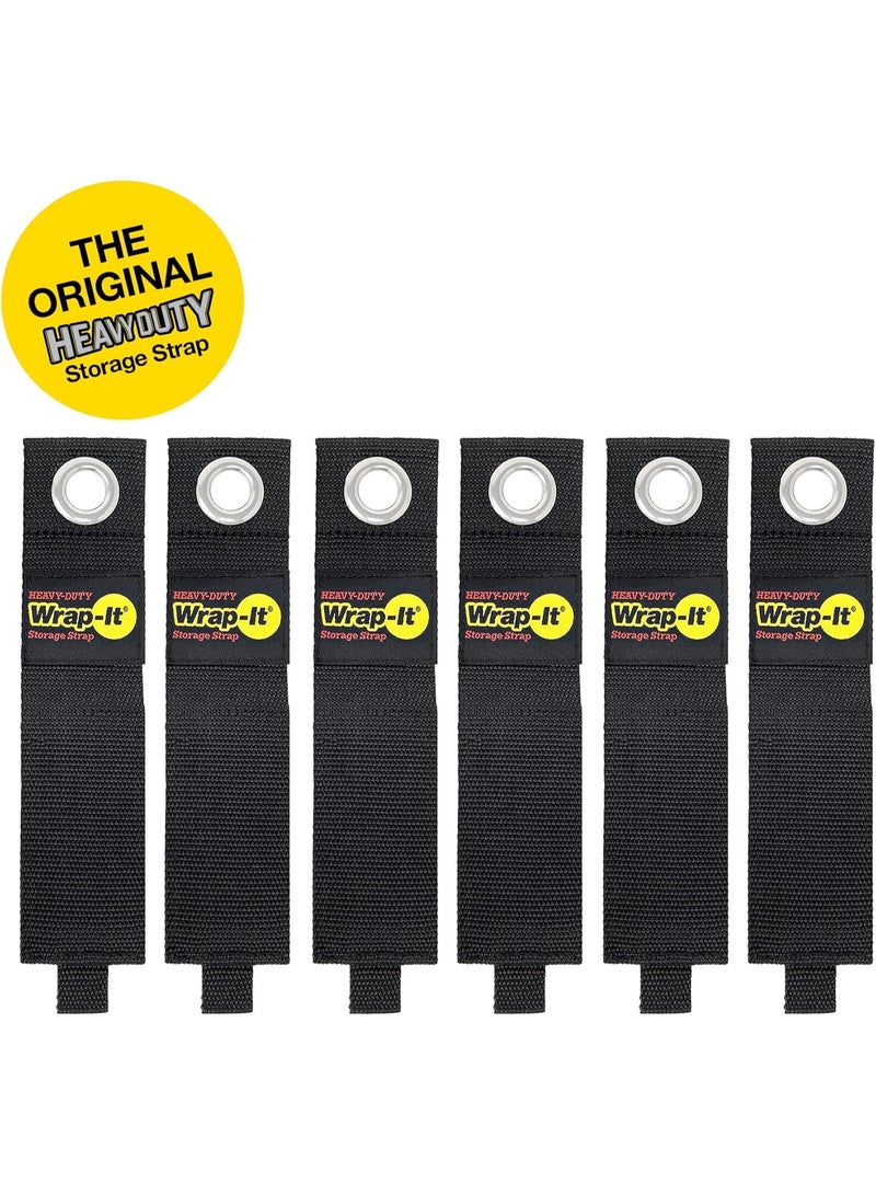 Wrap-It Storage Heavy-Duty Wrap-It Storage Straps, 17-inch (6 Pack) - Extension Cord Organizer, Storage, Cord Straps, Cable Straps for Hoses, Rope, RV, Workshop, Boat, Tools, and Garage Wall Storage and Organization - Image 3
