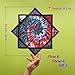 YangkoStar 24 Flow Star 330g Balanced ProWeight Flowstar Spinning Cloth for All Skill Levels Easy to Spin Do Tricks Flow Toy for Juggling EDM Festival Rave Party Cosmic Flow - Image 4