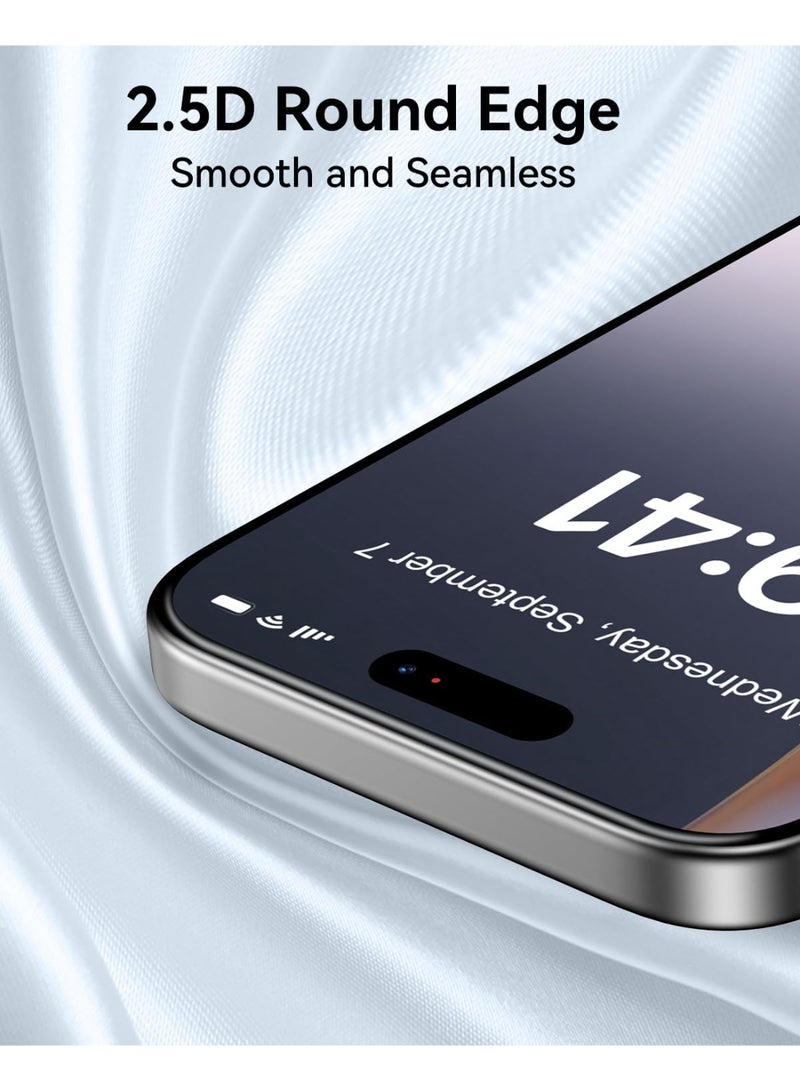 RAPTIC زجاج هوائي [Ultra HD عبوة 2] واقي شاشة كامل التغطية لجهاز iPhone 17 Pro و iPhone 17 زجاج مقسى مع صينية تركيب سهلة - شفاف - Image 5