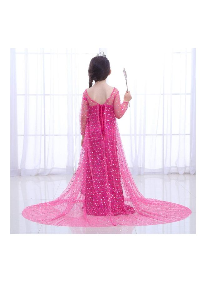 NIBEMINENT Girls Princess Dresses Ltle Girl Elsa Mopping Halloween - Image 2