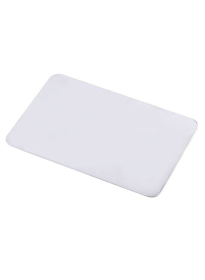 Sonew Mixing Palette Small Stainless Steel Makeup Palette Rec Shape Mixing Plate Tools With Spatula Nail Art Palette For Blending Cosmetic Shades - Image 4