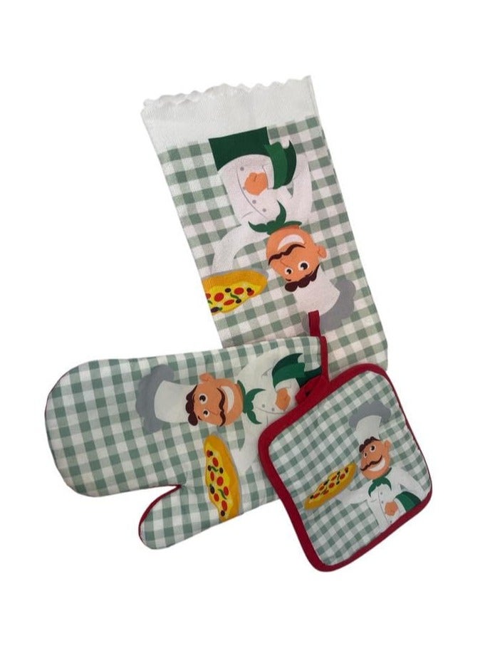 Chef Kitchen Gloves - High Heat Resistant for Perfect Protection (3 Pieces)  - Image 3