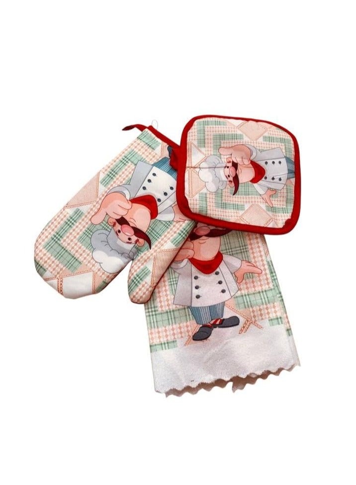 Chef Kitchen Gloves - High Heat Resistant for Perfect Protection (3 Pieces)  - Image 4