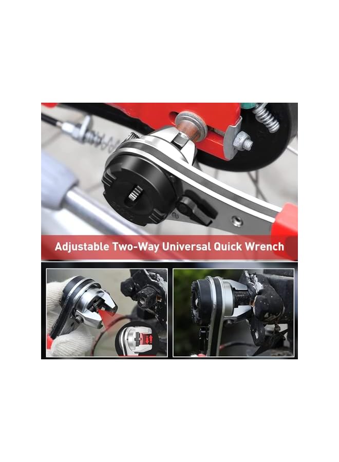 PROMASS مفتاح ربط قابل للتعديل، مفتاح ربط مضاد للصدأ لبراغي 6-22 مم، مجموعة مفاتيح قابلة للتعديل غير قابلة للانزلاق، أداة يدوية متينة للاستخدام المتنوع - Image 3