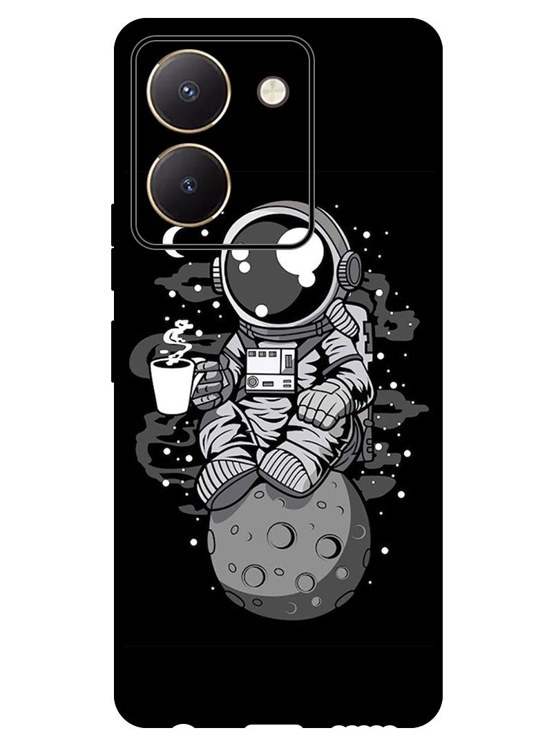 Theodor Protective Case Anti Scratch Shock Proof Bumper Cover For Vivo Y27s Astronaut Coffee - Image 1