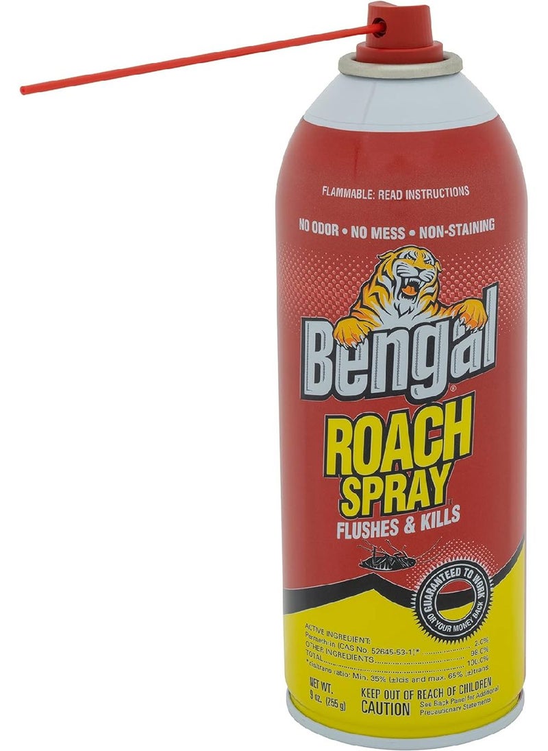 Bengal Ant & Roach Killer Aerosol Spray 9 Oz Fast Acting Insect Killer Spray Kills Ants and Cockroaches No Odor Non Staining Indoor Pest Control for Kitchen Bathroom Home Use - Image 3