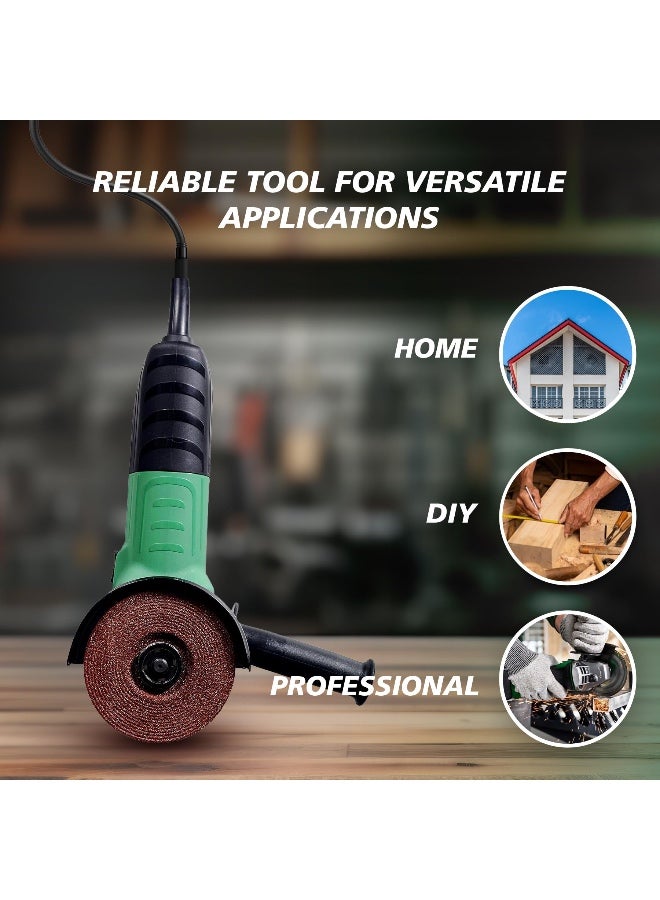 Hikoki مطحنة زاوية 4 بوصة (100 مم) | 600 واط، مطحنة كهربائية 110 فولت مع مفتاح منزلق | أداة كهربائية مدمجة وخفيفة الوزن 1.7 كجم | آلة قطع وطحن وتلميع – نموذج G10SS2C1Z - Image 4