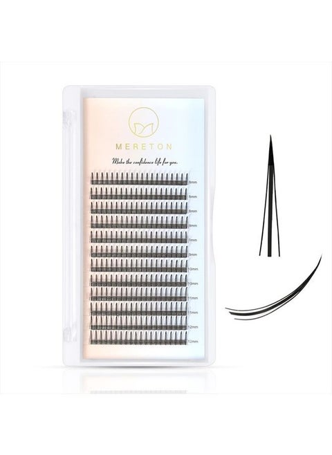 Cluster Lash Extensions C curl 8-12mm Mixd Single lashes natural look A Shape False lashes fairy eyelashes individual (A Shape 0.07 C Mix 8-12)