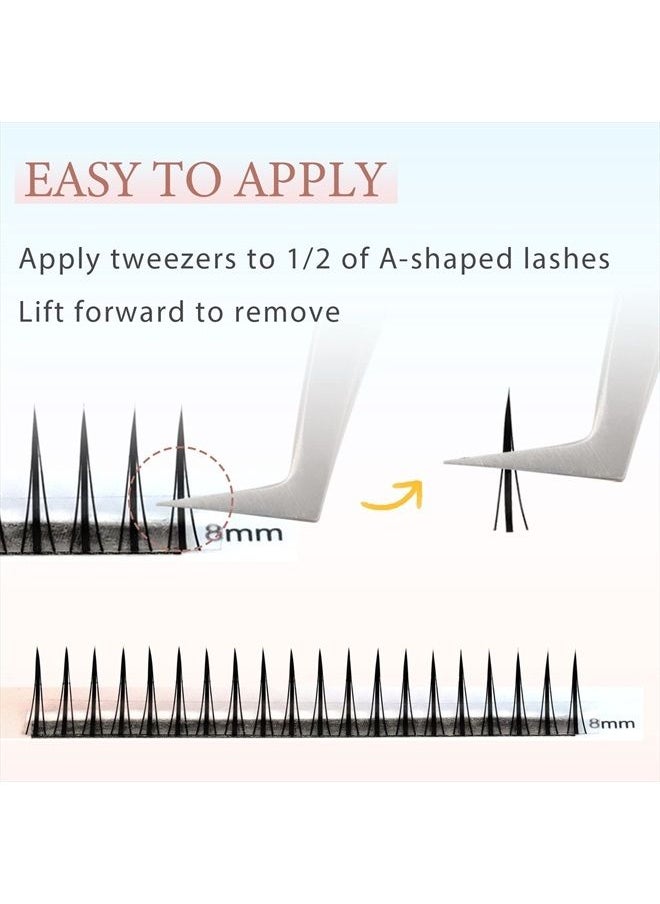 Cluster Lash Extensions C curl 8-12mm Mixd Single lashes natural look A Shape False lashes fairy eyelashes individual (A Shape 0.07 C Mix 8-12)