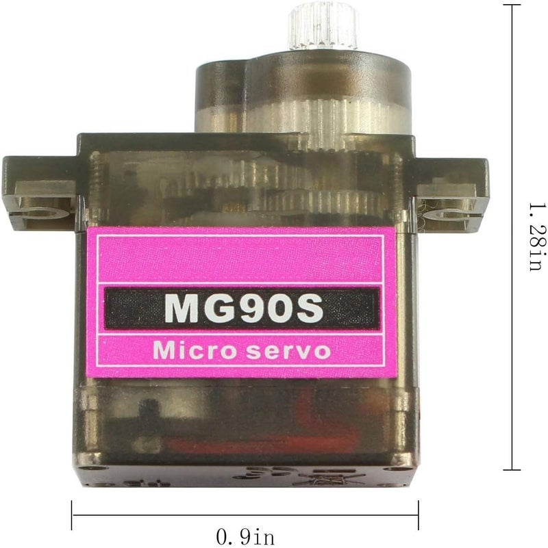 Maxmoral Cross product compatible 2pcs MG90S 9g Metal Gear Micro Tower Pro Servo Upgraded SG90 Digital Micro Servos for RC Vehicle Helicopter Boat Car Models Multiple design variants - Image 5
