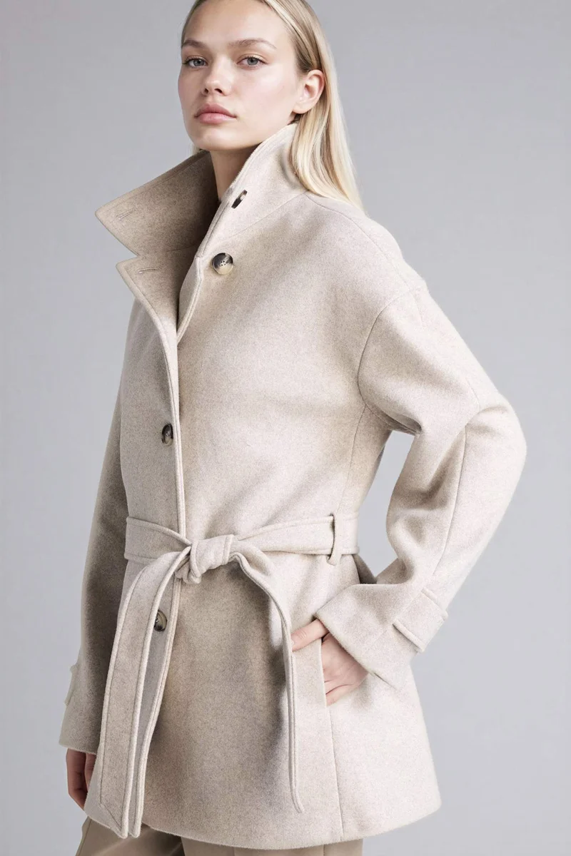 ديفاكتو Belted Cachet Coat