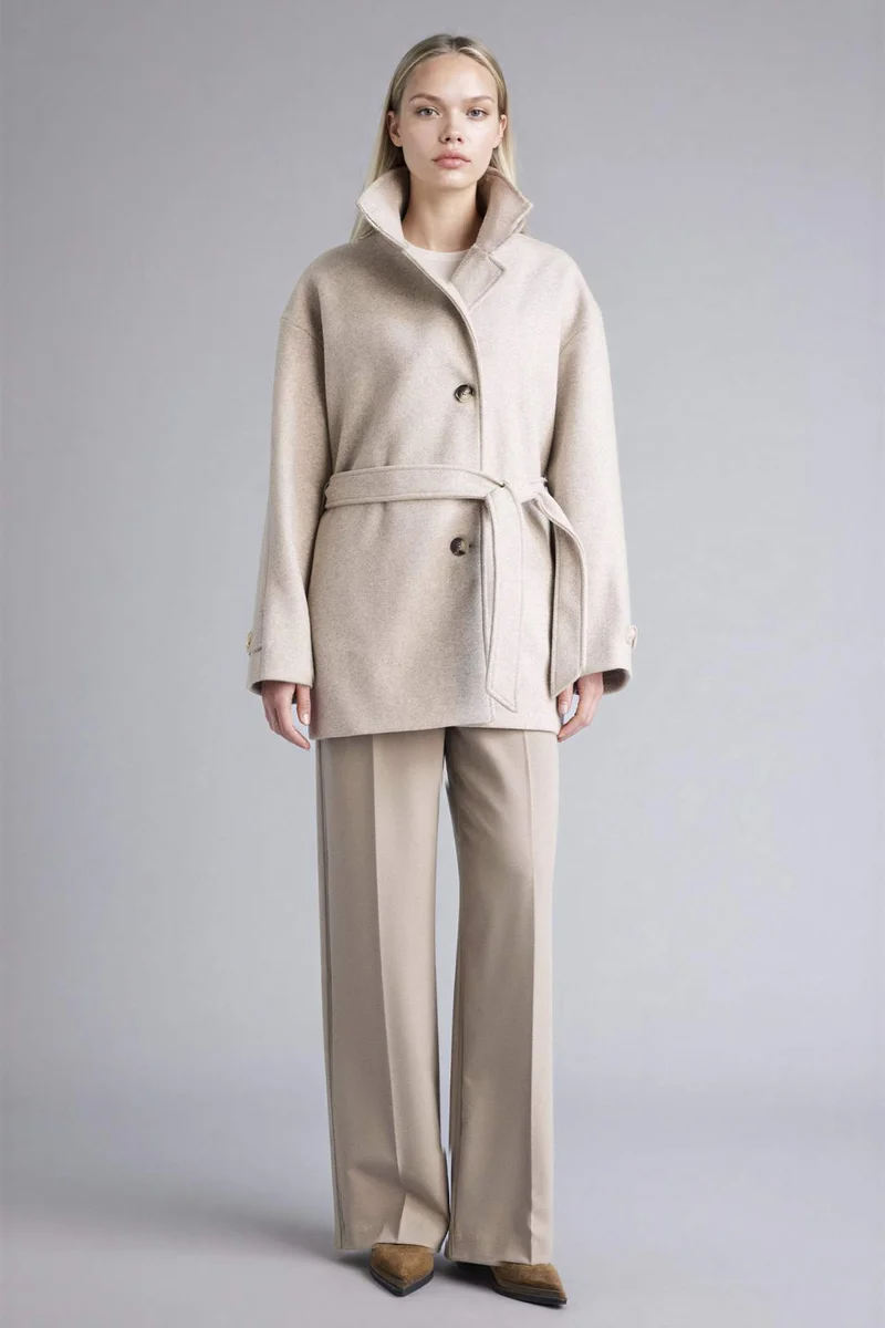 ديفاكتو Belted Cachet Coat
