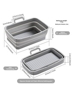 Rectangular Air Fryer Pan Ninja DZ201 Dual Basket Grey