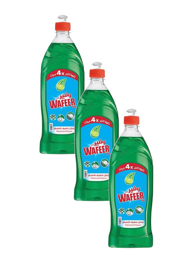 وفير منظف الأطباق السائل بالليمون الأخضر 725 جرام (عبوة من 3 قطع) - Image 1