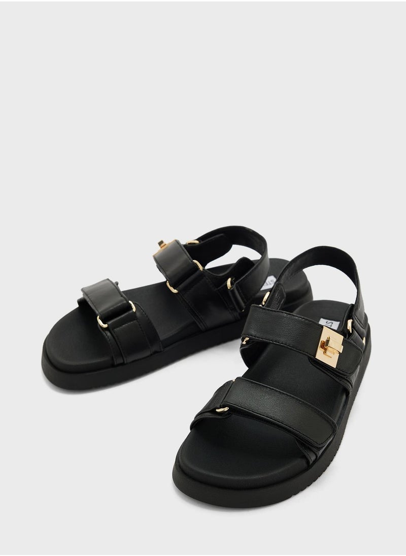 STEVE MADDEN Multi Strap Flat Sandals  - Image 4