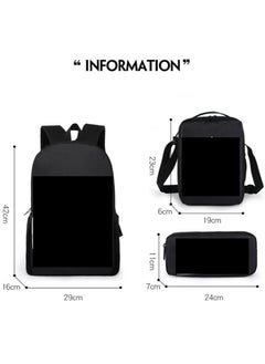 Generic Anime cartoon Dragon Ball large capacity backpack for primary and secondary school students, backpack, shoulder bag, pencil case, 3-piece set for both men and women  - Image 2