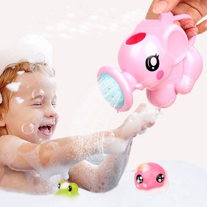 woobles Elephant Bath Toy Sprinkler for Toddlers | Educational Water Play Shower Toy for Kids, Baby Shower Gift, Non-Toxic ABS, 3M+ - Image 2