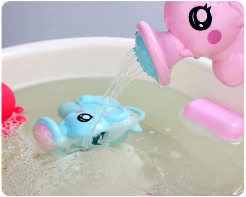 woobles Elephant Bath Toy Sprinkler for Toddlers | Educational Water Play Shower Toy for Kids, Baby Shower Gift, Non-Toxic ABS, 3M+ - Image 5
