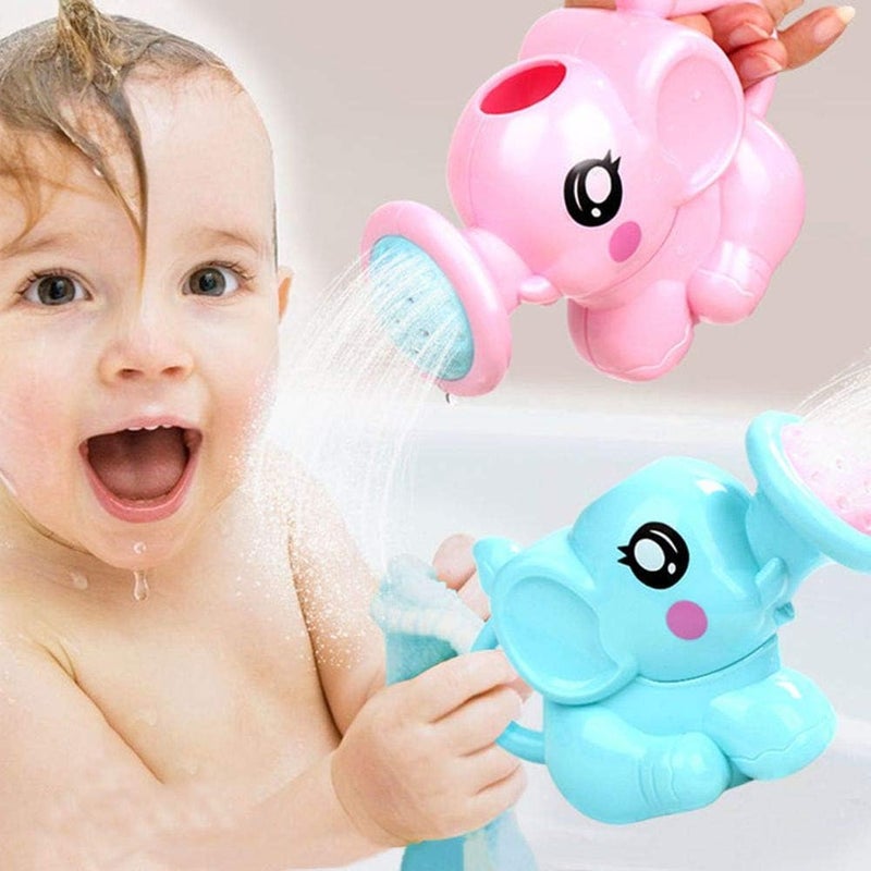 woobles Elephant Bath Toy Sprinkler for Toddlers | Educational Water Play Shower Toy for Kids, Baby Shower Gift, Non-Toxic ABS, 3M+ - Image 3