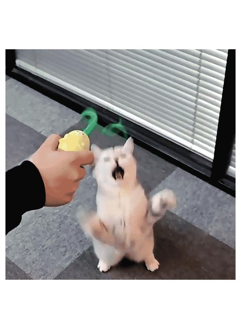 Automatic silicone tail teaser toy 2 in 1 electronic interactive toy for indoor cats  rechargeable exercise toy for kitten navy blue - Image 3