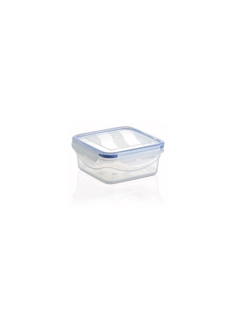 m-design Click Food Container with Lock (12 x 12 x 5 cm) 0.53 liters square Yozan M-481  - Image 2