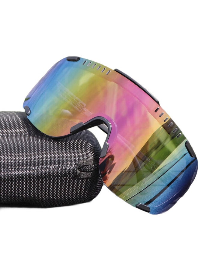 LOVECRAFT Color-Changing Cycling Glasses Day And Night Dual-Use 009195 - Sand Black Color-Changing Red Mercury Windproof Mountain Climbing Sunglasses Eye Protection Glasses - Image 3