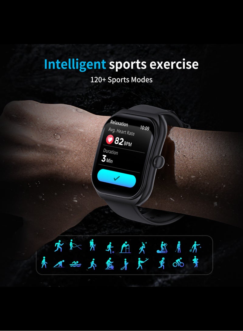 جي تاب ساعة G-Tab GTS 3 الذكية، مقاومة للماء حتى عمق 10 أمتار، مزودة بحزام مغناطيسي، ومعدل ضربات القلب/تشبع الأكسجين في الدم/ضغط الدم/النوم على مدار الساعة، و23 وضعًا رياضيًا، وتنبيهات المكالمات والرسائل النصية، وتطبيق DaFit، متوافقة مع أنظمة Android وiOS - Image 4