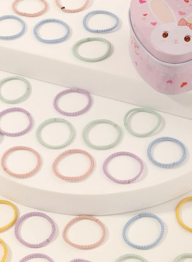 تايك تو 50-Piece Fashion Hair Ties Set