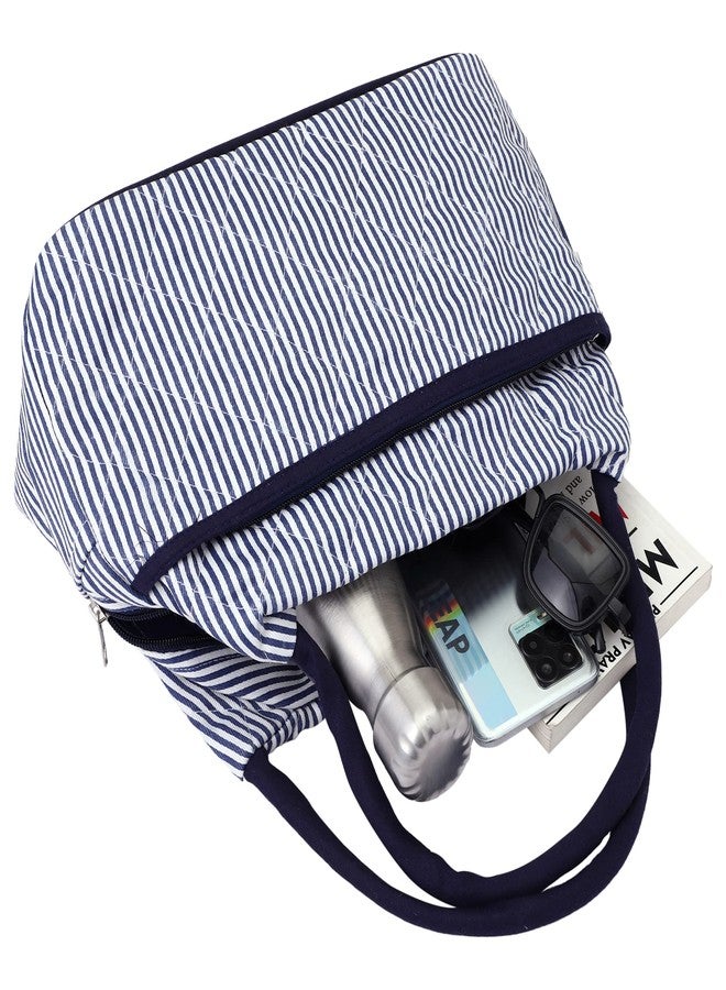 ENSAC Eco-Friendly Canvas Bag-Reusable Tiffin/Shopping/Grocery Multipurpose Hand Bag with Zip & Handle for Men and Women (Pack of 2)-20 - Image 4