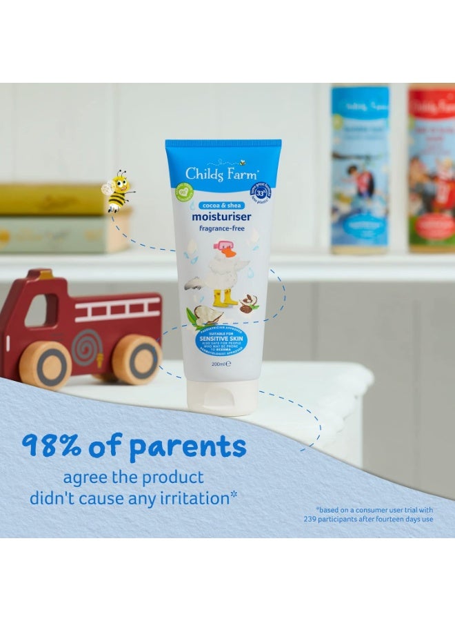 تشايلدز فارم مرطب للأطفال خالي من العطور بزبدة الكاكاو والشيا يرطب ويغذي بشرة الطفل 200 مل - Image 2