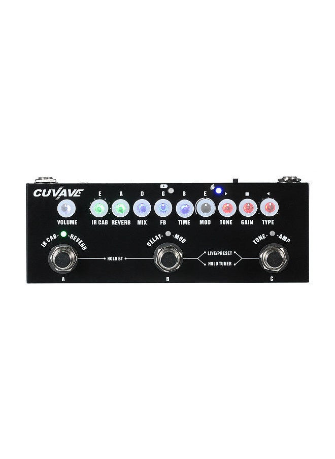 CUVAVE - CUVAVE CUBE BABY Portable Multifunctional Electric Guitar Combined Effect Pedal with Wireless Music Playback Phone Recording Audio Interface Function - Image 1